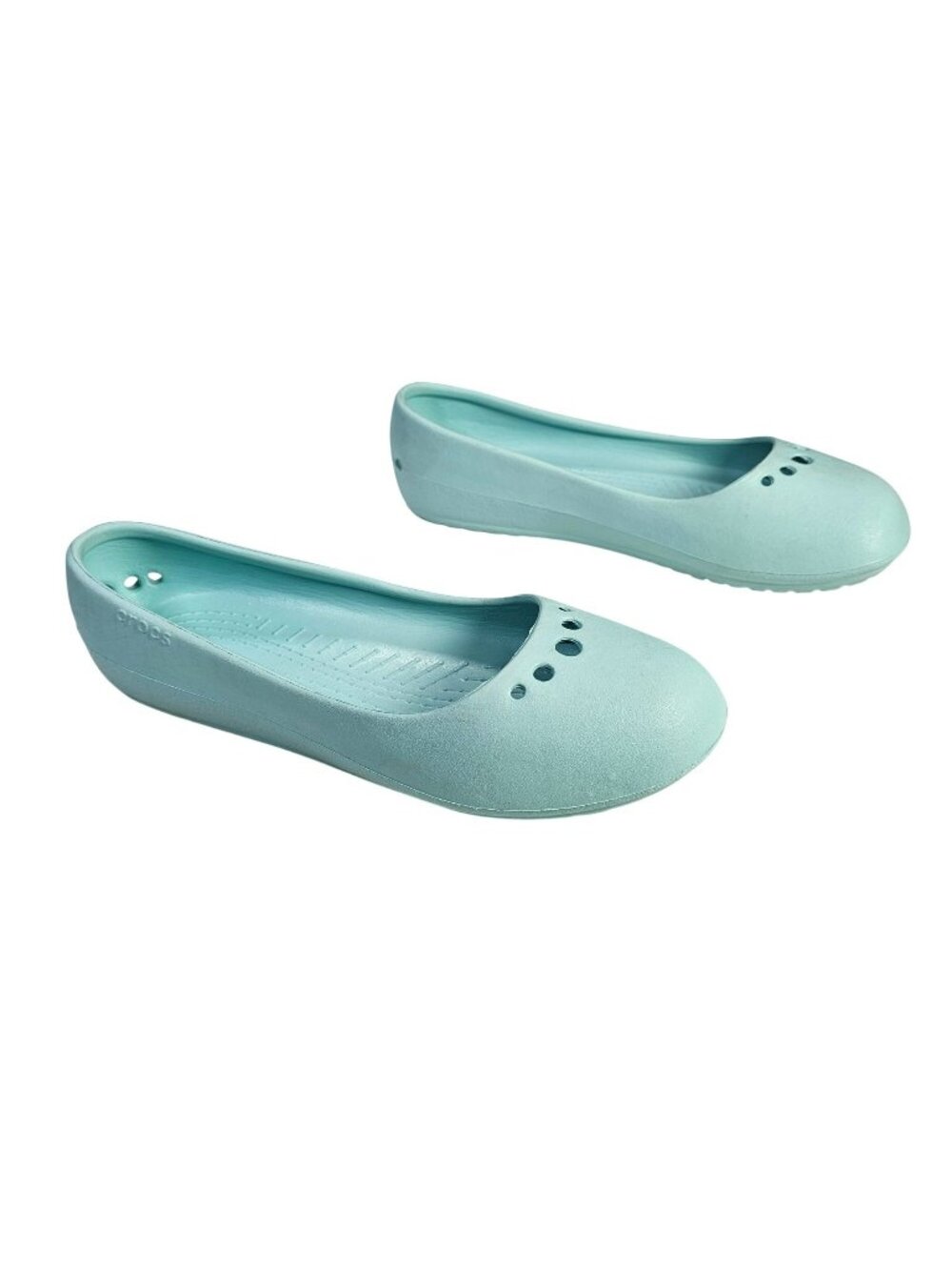 Crocs Ballet Flats Slip-On Casual Shoes Women's Size 7 Light Blue